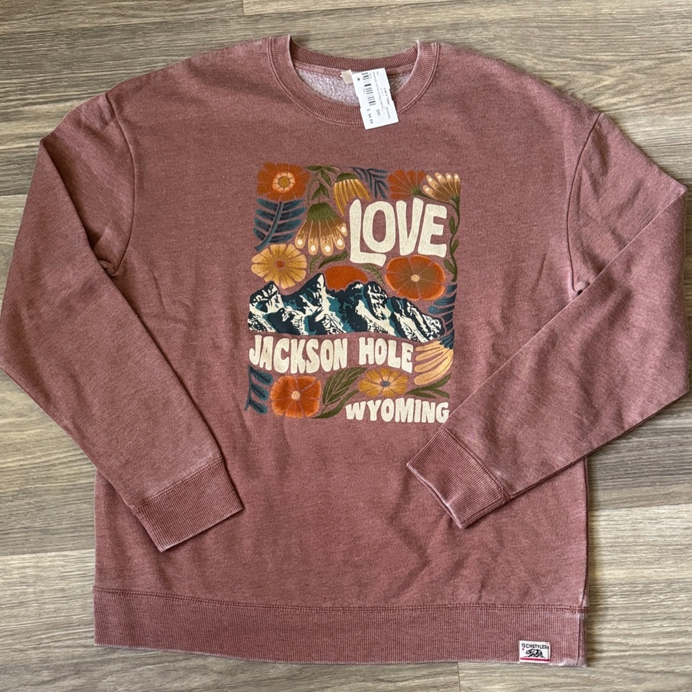 Women's Sweater with Jackson Hole Print